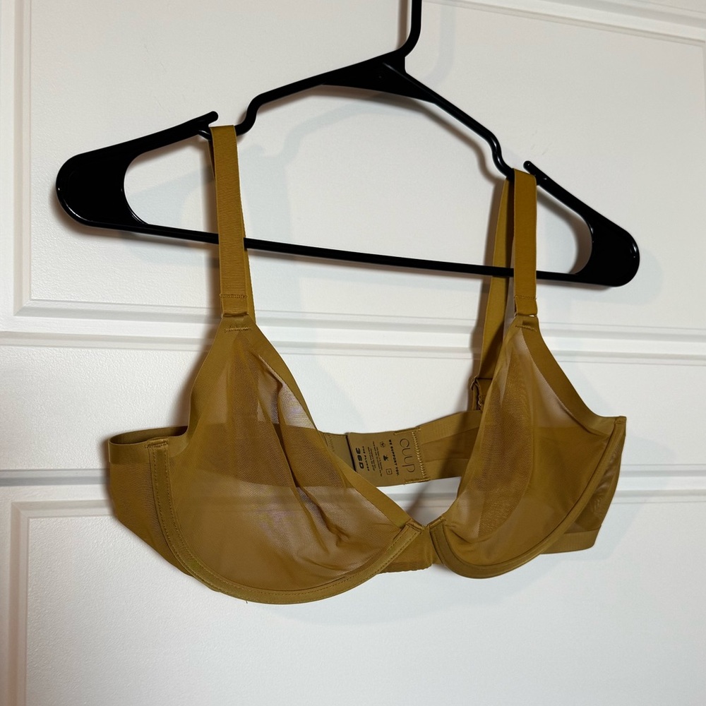 Cuup The Plunge Mesh Bra (Gold)